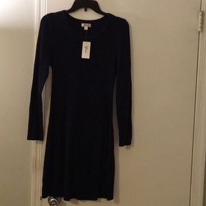 Brand new ribbed, long sleeve sweater dress